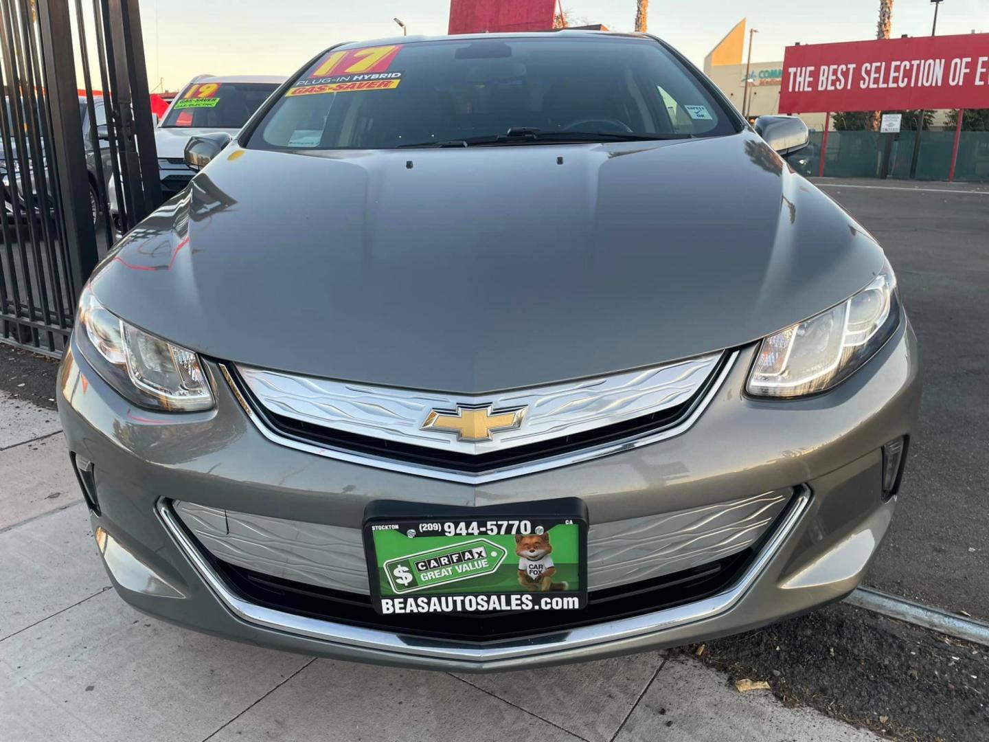 2017 GRAY /BLACK Chevrolet Volt (1G1RC6S58HU) , located at 744 E Miner Ave, Stockton, CA, 95202, (209) 944-5770, 37.956863, -121.282082 - Photo#2